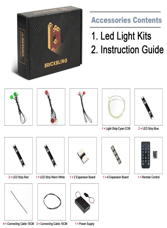 أضواء BrickBling LED متوافقة مع سيارة السباق Lego Technic Porsche GT4 e-Performance، طقم إضاءة متوافق مع Lego 42176 (أضواء فقط، بدون نموذج) - Image 5